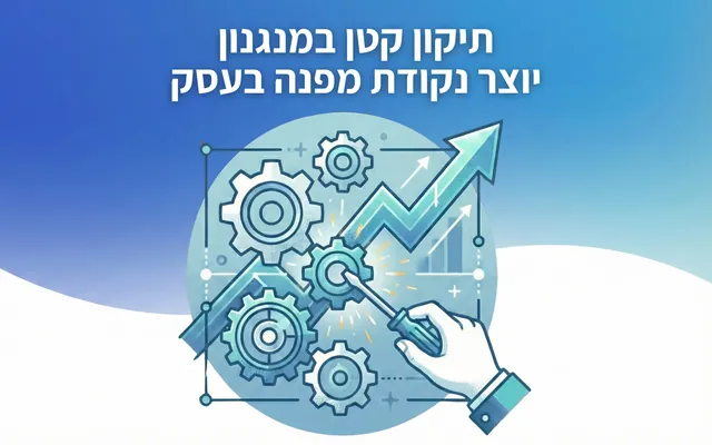 תיקון קטן במנגנון יוצר נקודת מפנה בעסק
